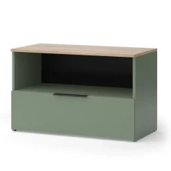 Kommode Wido Grün 80 x 50 cm mit 1 geschlossenem Fach Vicco