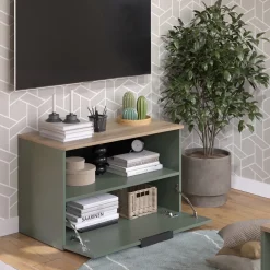 Kommode Wido Grün 80 x 50 cm mit 1 geschlossenem Fach Vicco