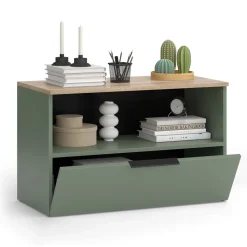 Kommode Wido Grün 80 x 50 cm mit 1 geschlossenem Fach Vicco