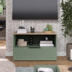 Kommode Wido Grün 80 x 50 cm mit 1 geschlossenem Fach Vicco