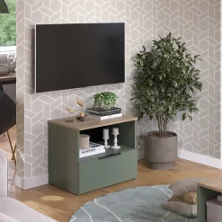 Kommode Wido Grün 60 x 50 cm mit klappe Vicco