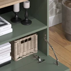 Kommode Wido Grün 60 x 50 cm mit klappe Vicco