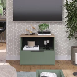 Kommode Wido Grün 60 x 50 cm mit klappe Vicco