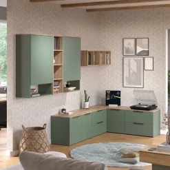 Kommode Wido Grün 80 x 50 cm mit 2 Türen Vicco