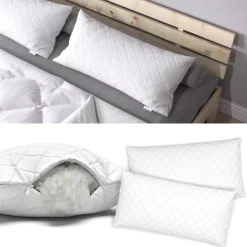 Kopfkissen Weiß 40 x 80 cm 2er Set Vitalispa