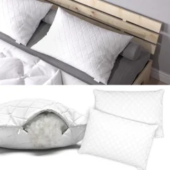 Kopfkissen Weiß 50 x 75 cm 2er Set Vitalispa