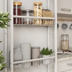 Leiterregal Klivo Weiß 44.5 x 160 cm mit 5 Regalböden Vicco