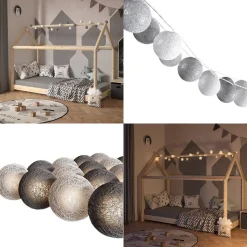 Lichterkette Grau 310 cm Vicco