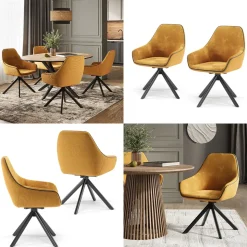 Loungesessel Eleganza Senfgelb 60 x 89 cm Vicco