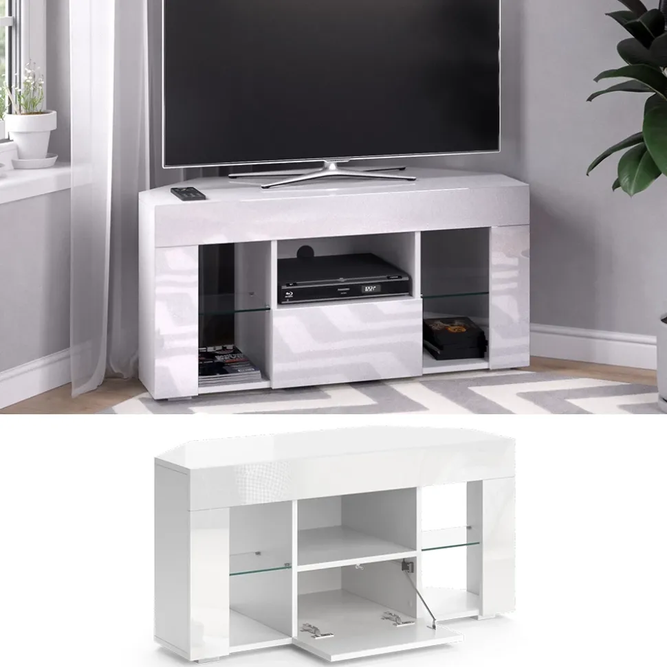 Lowboard Denver Weiß 100 x 50 cm Vicco