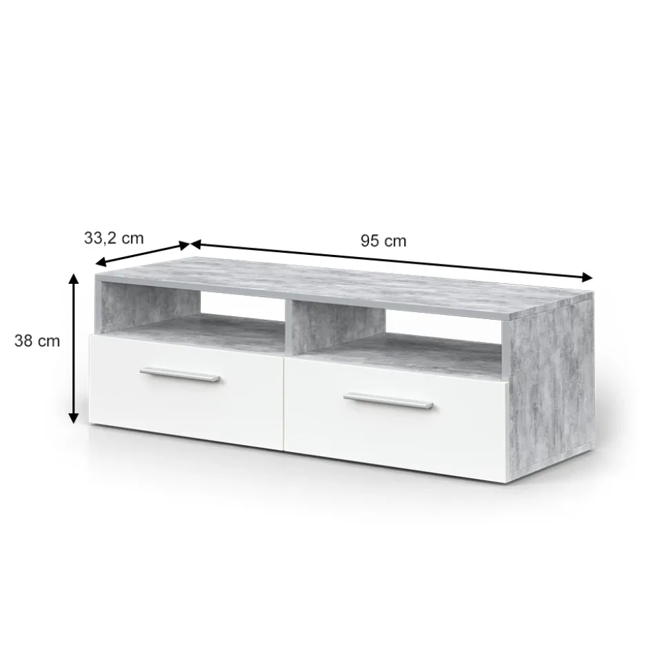 Lowboard Diego Beton 95 x 38 cm Vicco