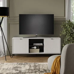 Lowboard Eliza Weiß 150 x 60 cm mit 2 Türen Vicco