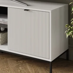 Lowboard Eliza Weiß 150 x 60 cm mit 2 Türen Vicco