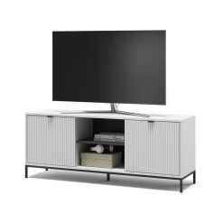 Lowboard Eliza Weiß 150 x 60 cm mit 2 Türen Vicco