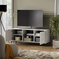 Lowboard Eliza Weiß 150 x 60 cm mit 2 Türen Vicco