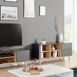 Lowboard Nautica Anthrazit 134 x 61 cm Vicco