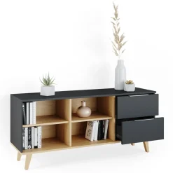 Lowboard Nautica Anthrazit 134 x 61 cm Vicco