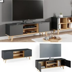 Lowboard Nautica Anthrazit 138 x 49 cm Vicco