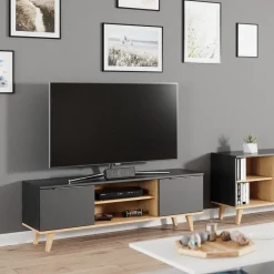 Lowboard Nautica Anthrazit 138 x 49 cm Vicco