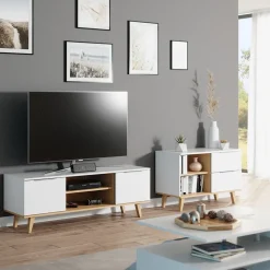 Lowboard Nautica Weiß 40 x 61 cm Vicco