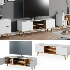 Lowboard Nautica Weiß 138 x 49 cm Vicco