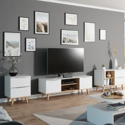 Lowboard Nautica Weiß 138 x 49 cm Vicco