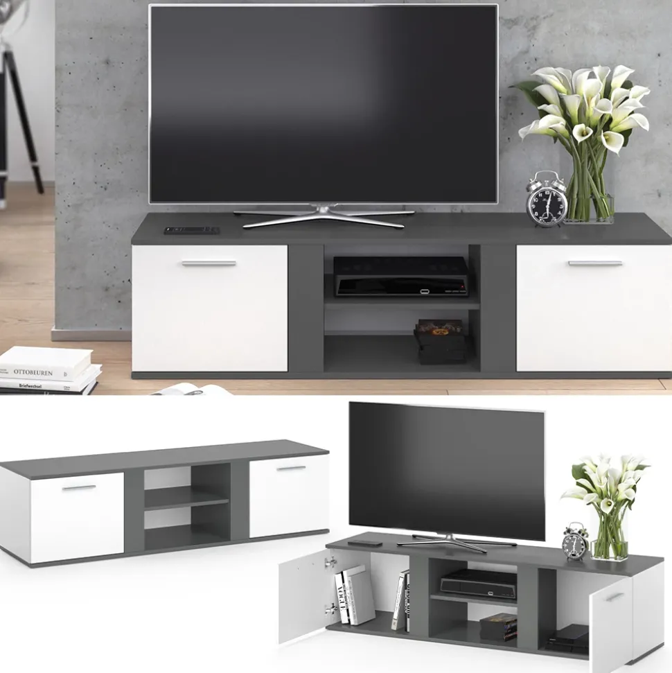 Lowboard Novelli Anthrazit 155 x 41 cm Vicco