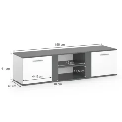 Lowboard Novelli Anthrazit 155 x 41 cm Vicco