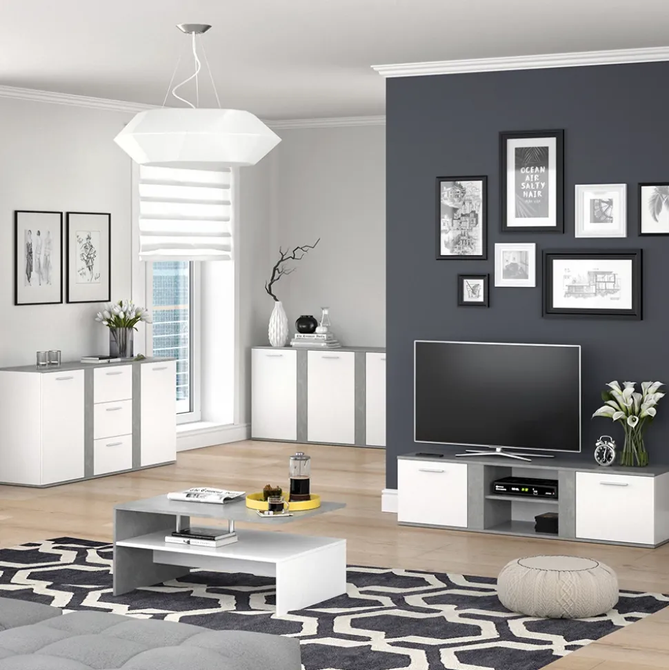 Lowboard Novelli Beton 155 x 41 cm Vicco