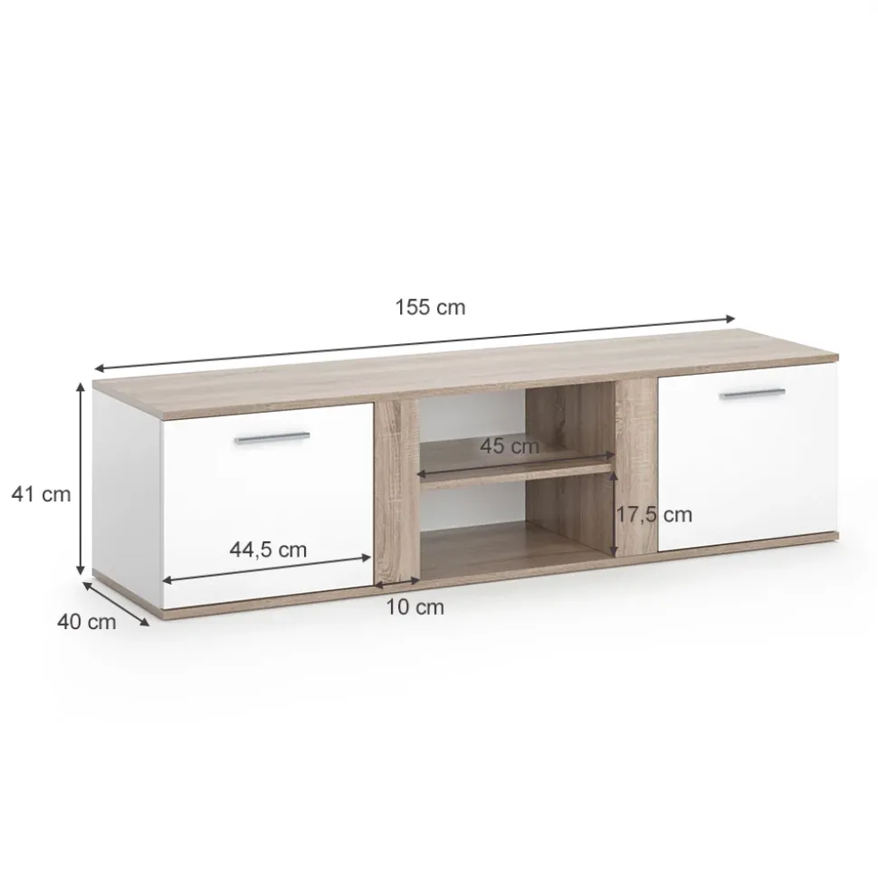 Lowboard Novelli Sonoma 155 x 41 cm Vicco