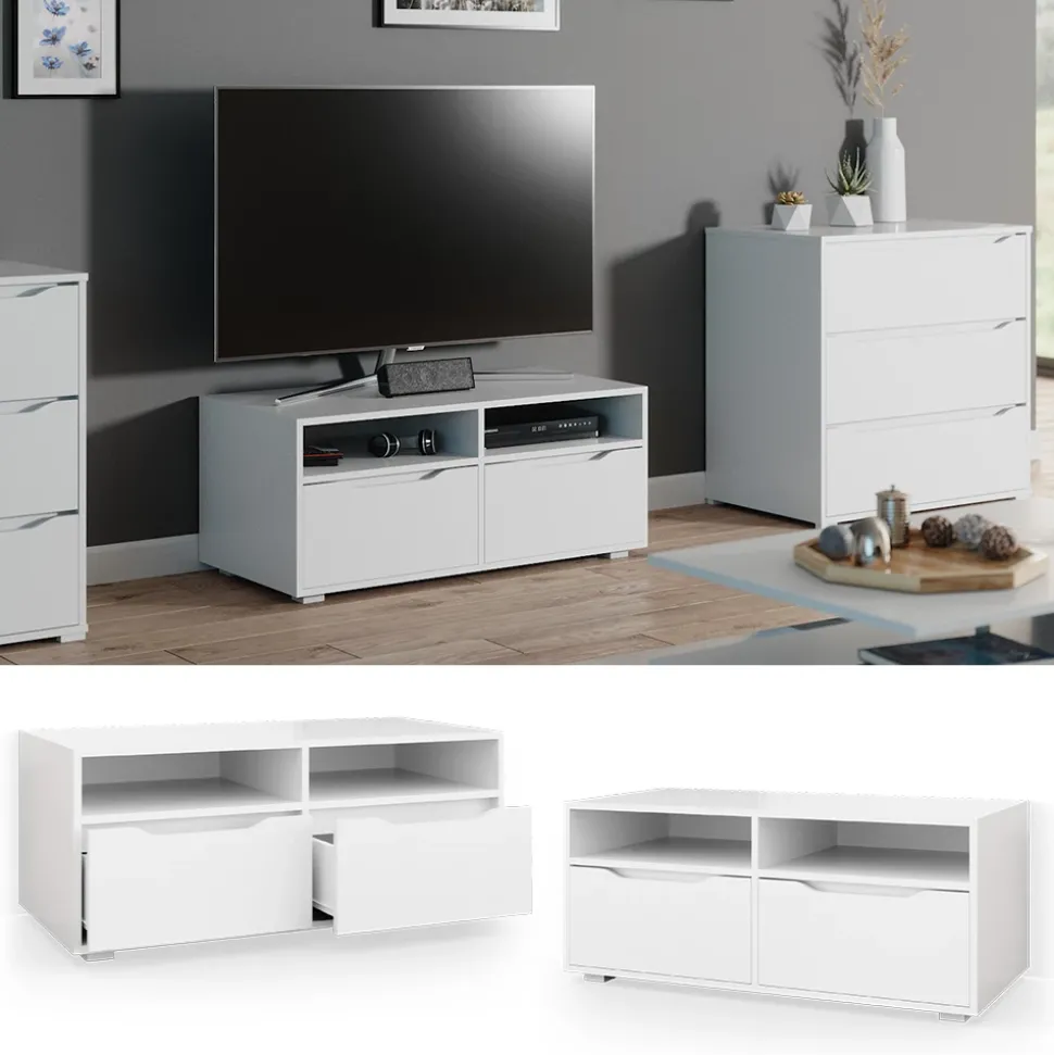 Lowboard Ruben Weiß 100.2 x 42.5 cm Vicco