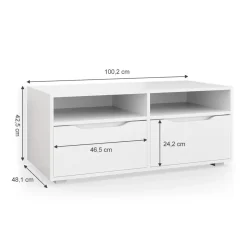 Lowboard Ruben Weiß 100.2 x 42.5 cm Vicco