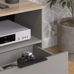 Lowboard Wido Greige 60 x 50 cm mit Schublade Vicco