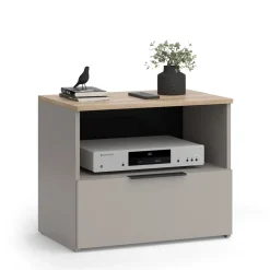 Lowboard Wido Greige 60 x 50 cm mit Schublade Vicco