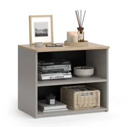 Lowboard Wido Greige 60 x 50 cm mit 2 Fächern Vicco