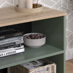 Lowboard Wido Grün 60 x 50 cm mit 2 Fächern Vicco