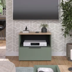 Lowboard Wido Grün 60 x 50 cm mit Schublade Vicco