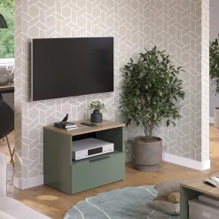 Lowboard Wido Grün 60 x 50 cm mit Schublade Vicco