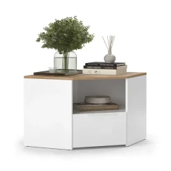 Lowboard Wido Weiß/Sonoma 68 x 50 cm Vicco