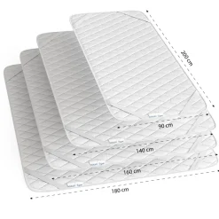 Matratzenschoner Weiß 90 x 200 cm Vitalispa