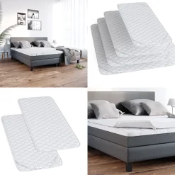 Matratzenschoner Weiß 90 x 200 cm Vitalispa