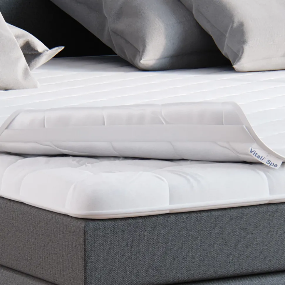 Matratzenschoner Weiß 140 x 200 cm Versteppung Vitalispa