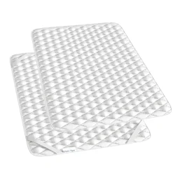 Matratzenschoner Weiß 140 x 200 cm Waschbar bis 60°C trocknergeeignet Vitalispa