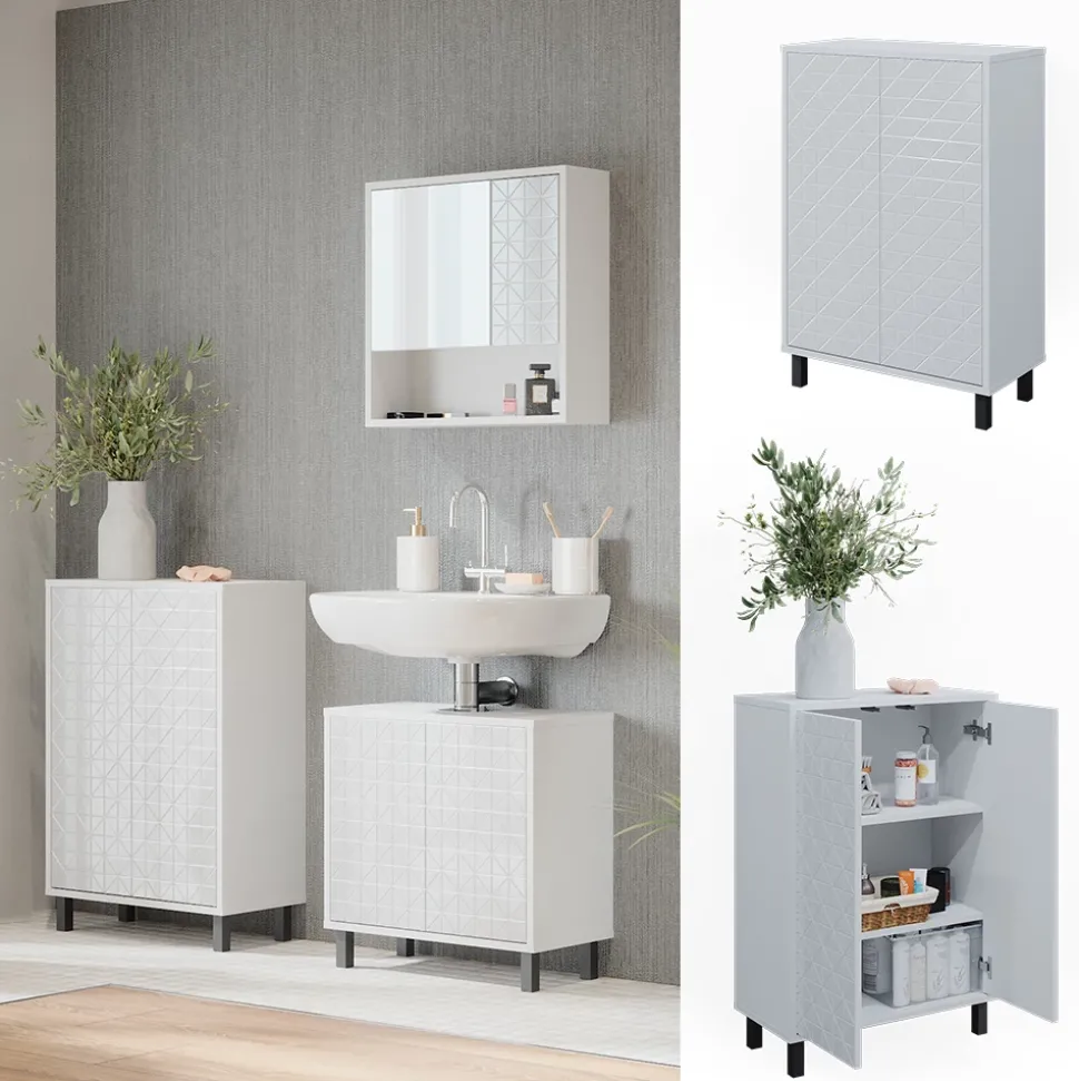 Midischrank Agasta Weiß 56.2 x 83.2 cm Vicco