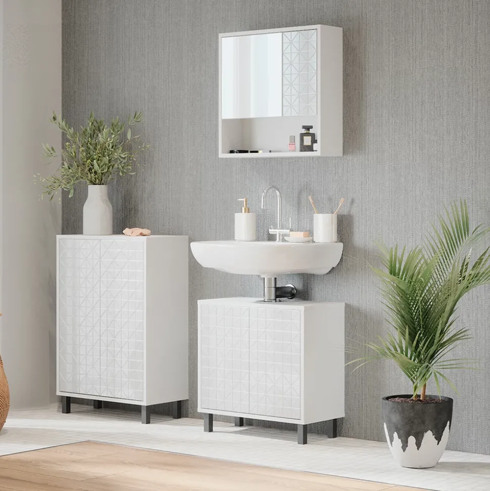 Midischrank Agasta Weiß 56.2 x 83.2 cm Vicco