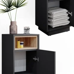 Midischrank Beatrice Anthrazit 38 x 93 cm Vicco