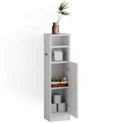 Midischrank Enga Weiß 23 x 90 cm Vicco