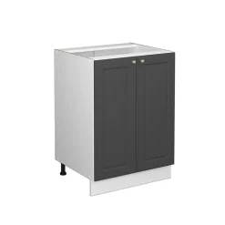 Midischrank Fame-Line Anthrazit-Gold 60 x 82 cm ohne Arbeitsplatte Vicco