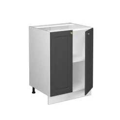 Midischrank Fame-Line Anthrazit-Gold 60 x 82 cm ohne Arbeitsplatte Vicco