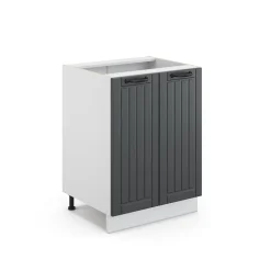 Midischrank Fame-Line Anthrazit 60 x 82 cm ohne Arbeitsplatte Vicco